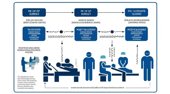 Pre-op, post-op, and surgery patient flow modeled with healthcare process simulation