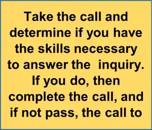 A "take call" activity with a long, unoptimized name