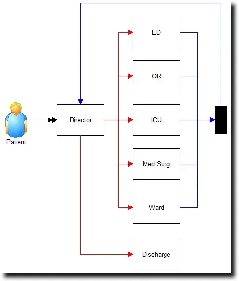 The provided ProcessModel model template for overall patient flow