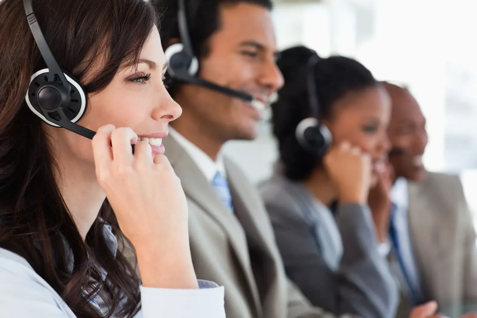 An inbound customer support team represented by the Inbound Call Center Model Object