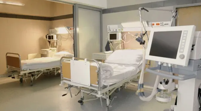 An intensive care ward with beds and equipment used to plan bed capacity