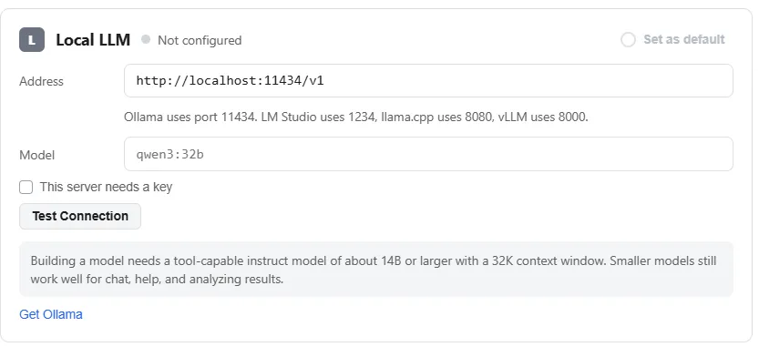 Pointing ProcessModel at a model running on your own computer