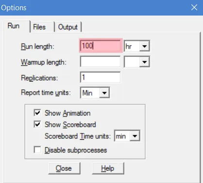 Simulation Options