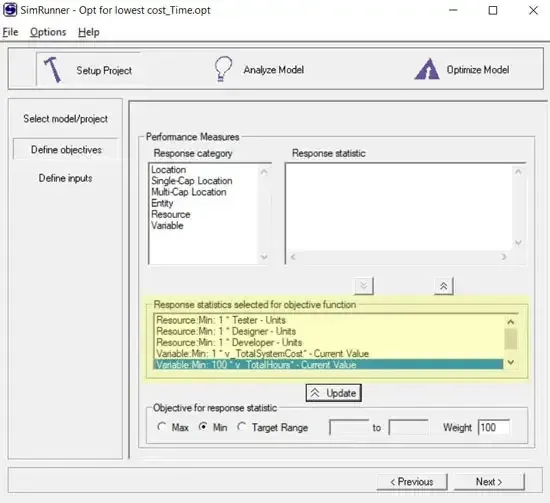 Reviewing the optimization objectives