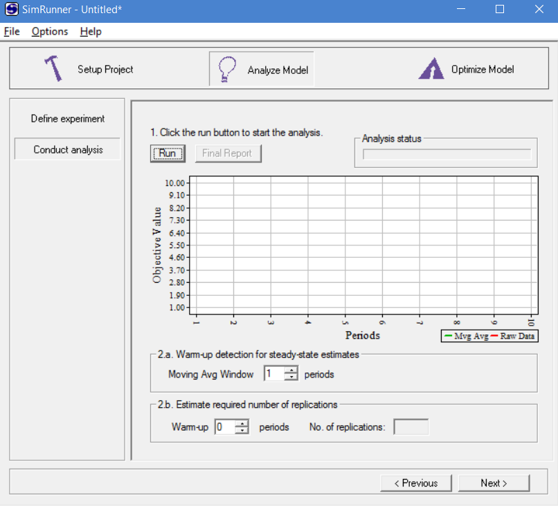 Conduct analysis in simrunner
