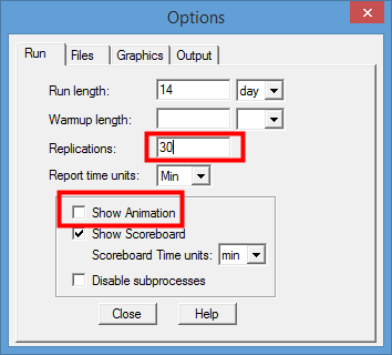 Confidence intervals can be accessed by first selling up multiple replications in ProcessModel simulation software