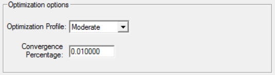 Optimization options in simrunner