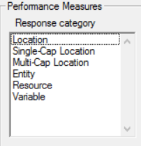 Performance measure in simrunner optimization tool