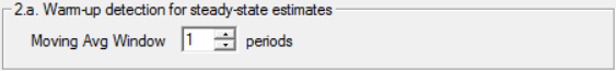 Warmup detection in simrunner
