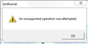 An unsupported operation was attempted.