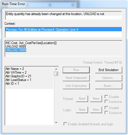 Run-Time Error, UNLOAD 9999