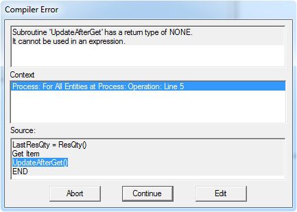 Compiler Error, UpdateAfterGet()
