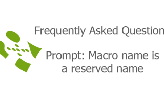 Prompt: Macro name is a reserved name