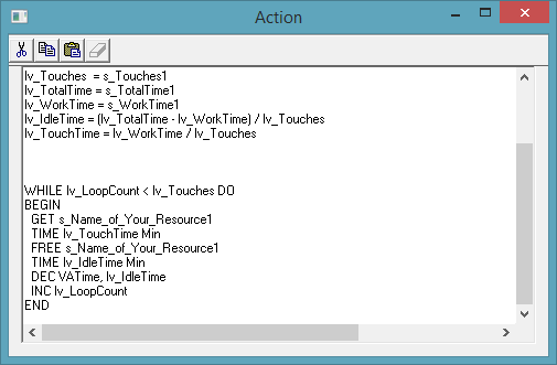 Tasks waiting for input by ProcessModel process simulation software