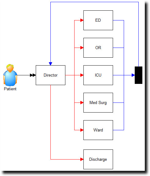 Provided ProcessModel template to model overall patient flow