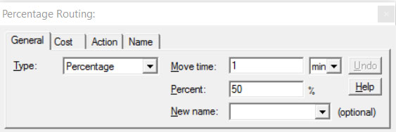 Percentage routing in process improvement