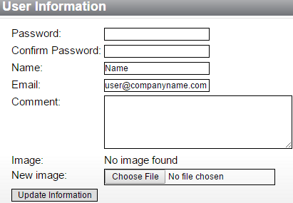 edit user information in processmanager