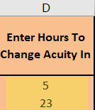 acutiy change time in ed1 arrivals
