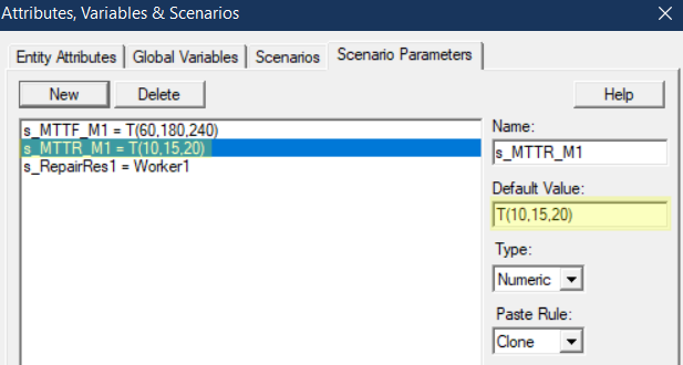 set mttr in Resource Used for Downtime