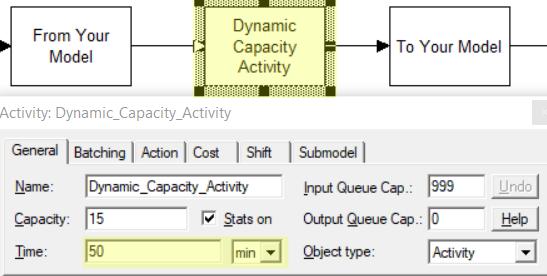 change time in Dynamically Change Activity Capacity