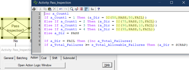 update action logic in pass inspection with scrap