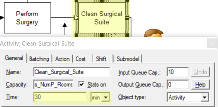 update time in clean surgical in Surgical Suite