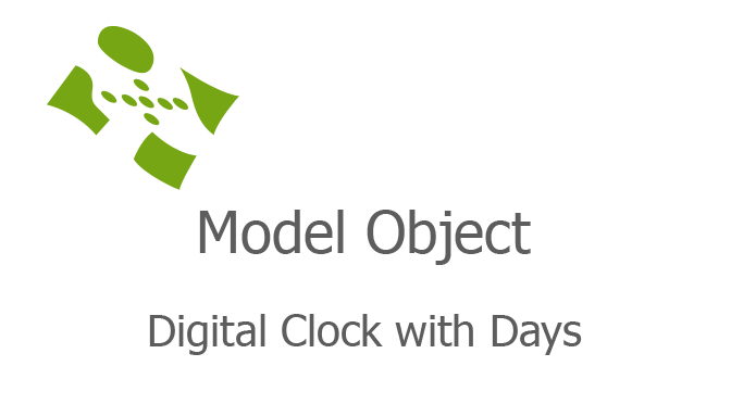 Digital Clock with Days fi