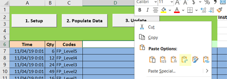 paste attribute scheduled arrivals with table input new1